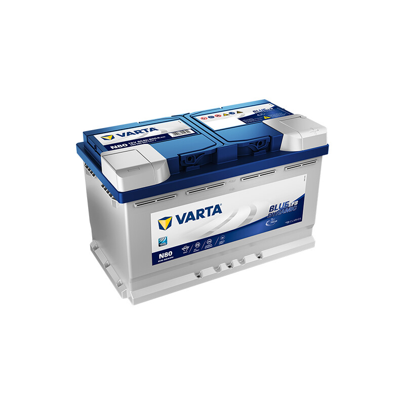 Varta N80 - Starterbatterie Blue Dynamic EFB 12V / 80Ah / 800A, 179,00 €