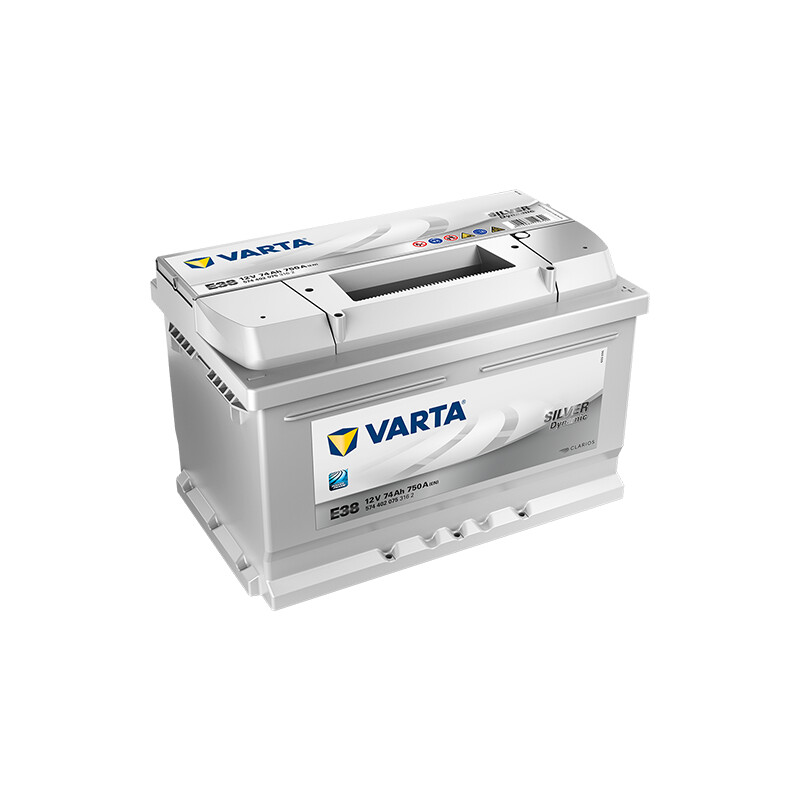Varta E38 - Autobatterie Silver Dynamic 12V / 74Ah / 750A, 99,95 €